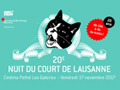 Visuel de la 20e Nuit du Court de Lausanne